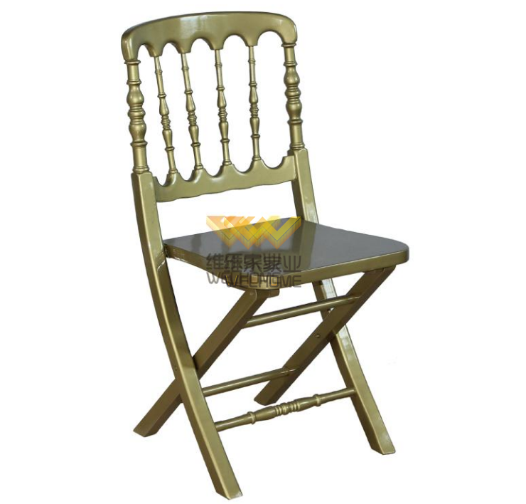 Gold wooden folding chateau chair for wedding/event